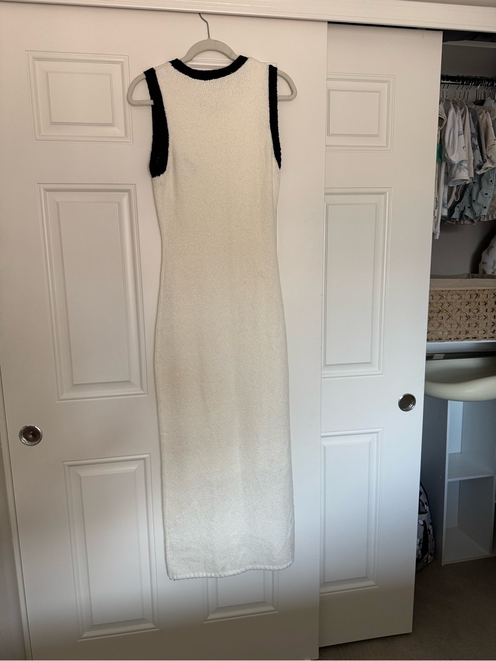 Endless Rose Cream Crochet Knit Midi Dress - Picture 9 of 9